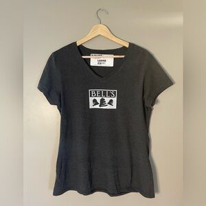 NWT Women’s Charcoal Grey Cut Bell’s Brewery T-Shirt